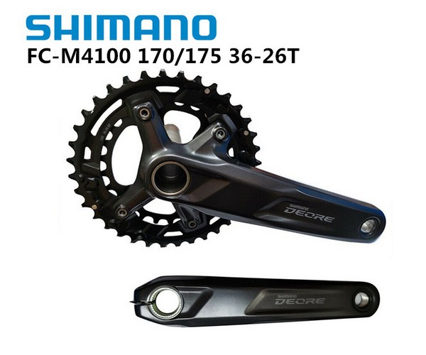 Giò dĩa Shimano FC-M4100 - 2 x 10s, 26/36T dủng off-road, xe đạp địa hình