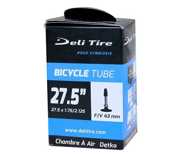 Deli tube 27.5x1.75/2.15, mtb tube with F/V 43mm