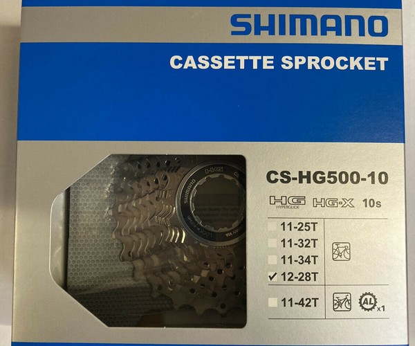 Road bike Shimano cassette HG-500-10s, 12-28T